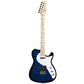 Grote Electric Guitar Semi-Hollow Body Single F-Hole Printed Tele Style Guitar