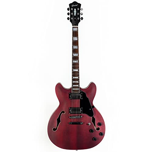 Grote Electric Guitar Matte Finish Simi-Hollow Body Humbuker