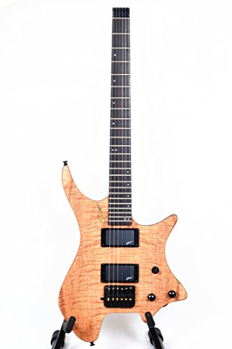 Grote Headless Electric Guitar Flame maple top