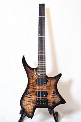 Grote Headless Electric Guitar Flame maple top