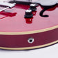 GROTE Jazz Electric Guitar Hollow Body Chrome Hardware (Red)