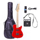 Grote Kids Electric Guitar Beginner Kits 6 String for Boy Mini 5W AMP Strap Case Cable 2 Picks for Girl Boys(Red)