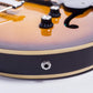 GROTE Jazz Electric Guitar Hollow Body Chrome Hardware (Vintage Sunburst)