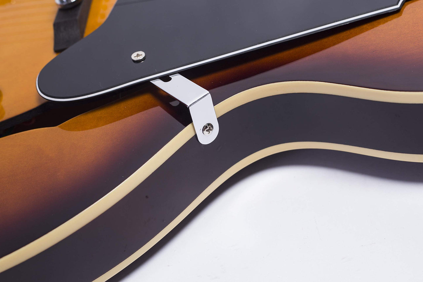 GROTE Jazz Electric Guitar Hollow Body Chrome Hardware (Vintage Sunburst)