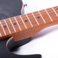 Volgoa VTL-2 6-String Solid Body Electric Guitar with Mahogany Body, Roasted Maple Neck, Matte Burl Figure Veneer, and Coil-Splitting Pickup