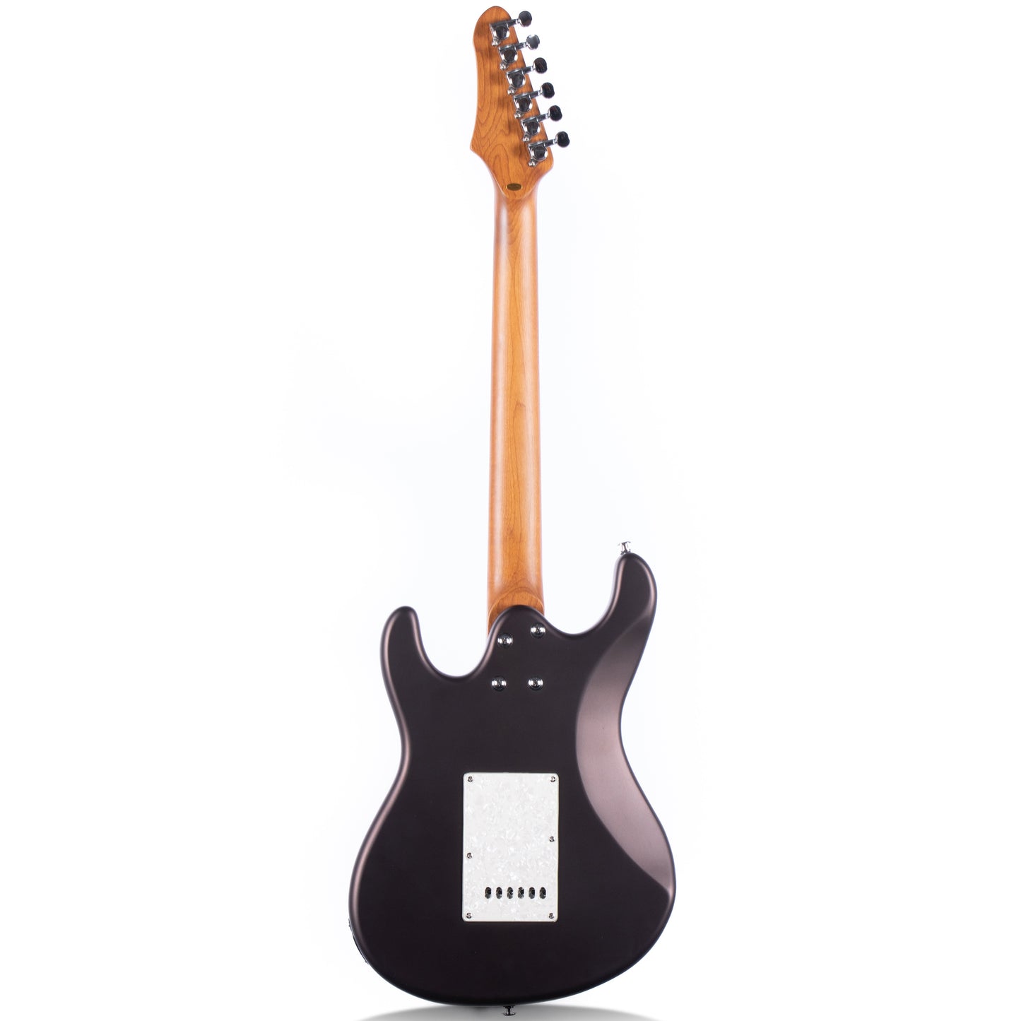 Volgoa VVS 6-String Solid Body Electric Guitar with Alder Body,Stainless Steel Frets,Featuring Tremolo System, with Plastic Pearl Pickguard and String Tree