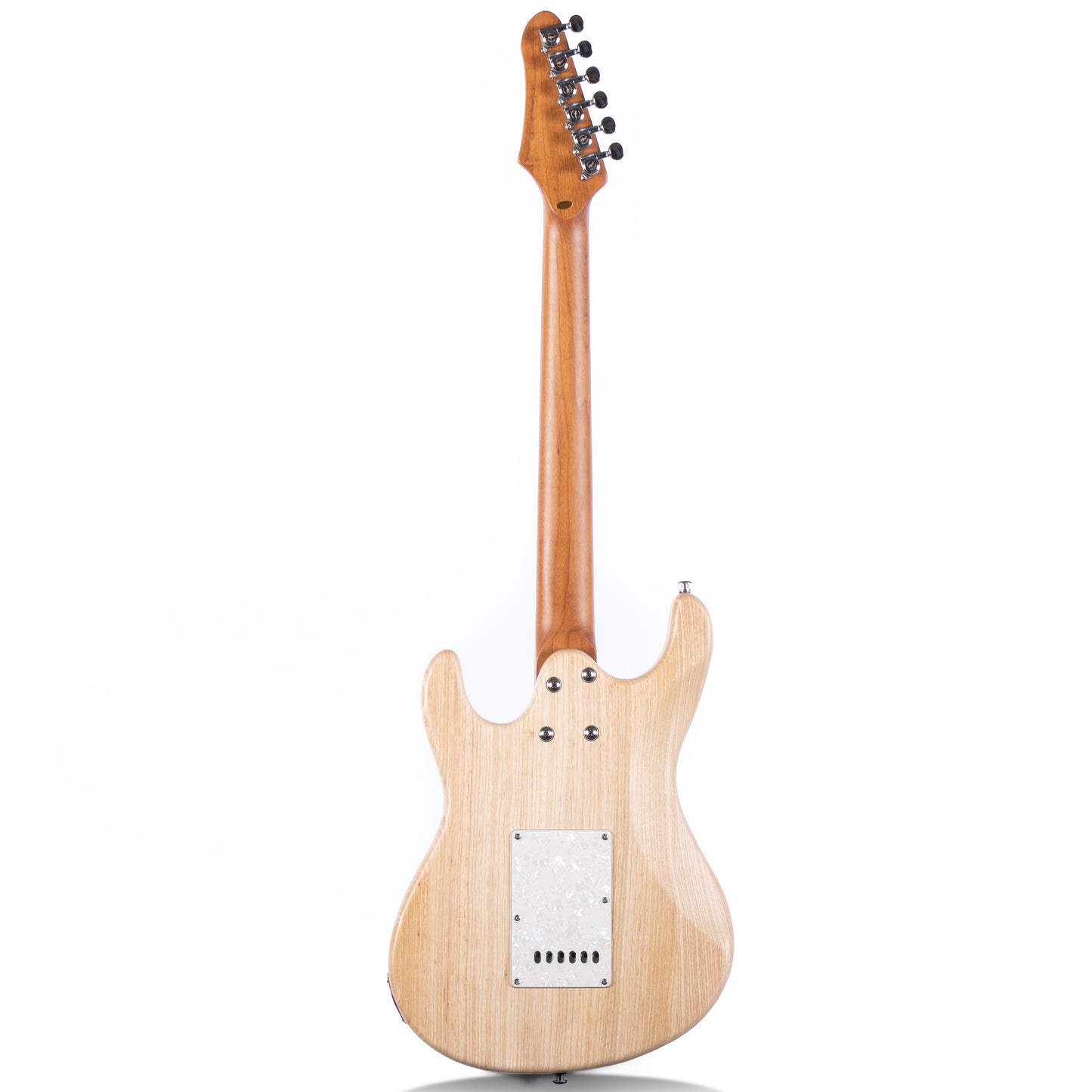 Volgoa VVS 6-String Solid Body Electric Guitar with Alder Body,Stainless Steel Frets,Featuring Tremolo System, with Plastic Pearl Pickguard and String Tree