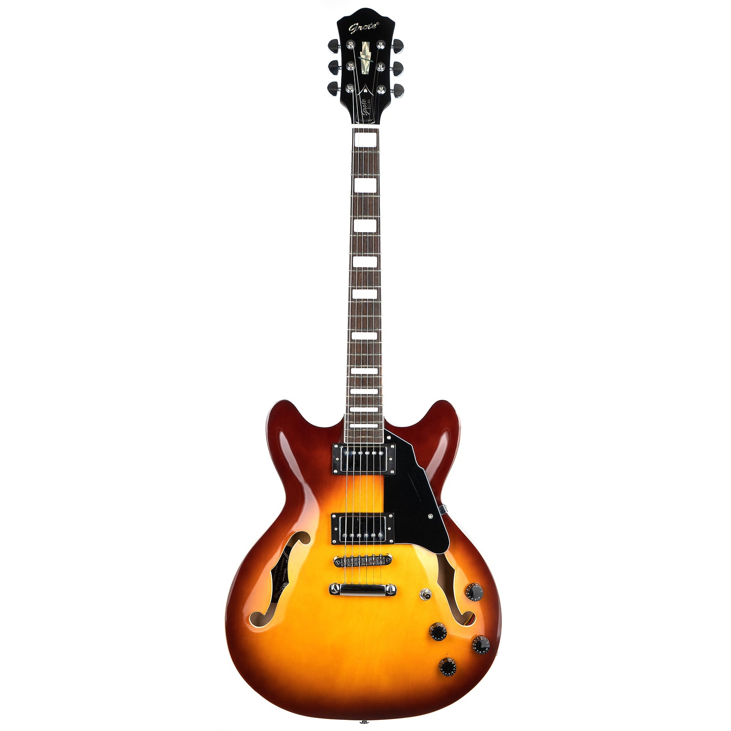 Grote Electric Guitar Semi-Hollow Body Single Binding 335 Style