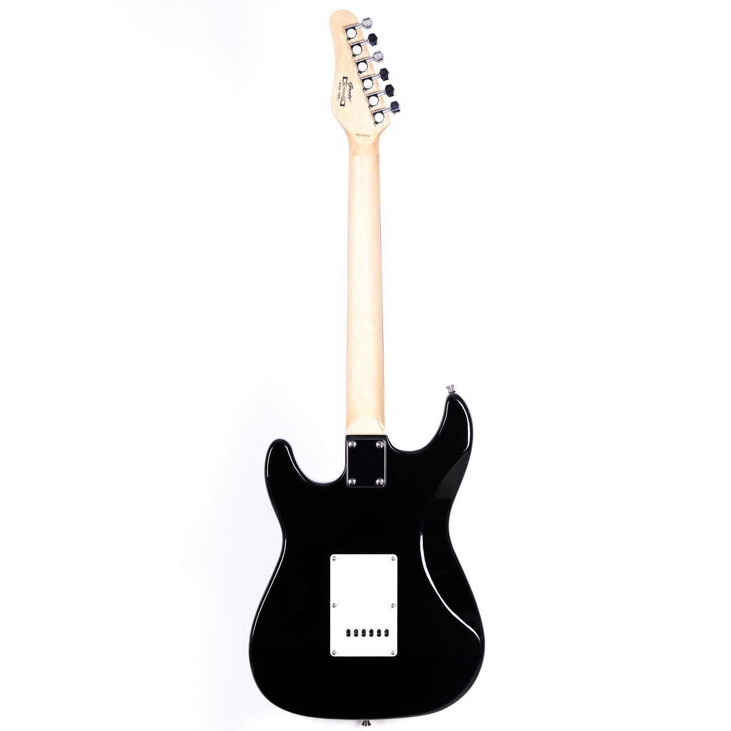 Grote Electric Guitar Full-Size Gloss Pawlonia Solid Body Canadian Maple Neck Chrome Hardware