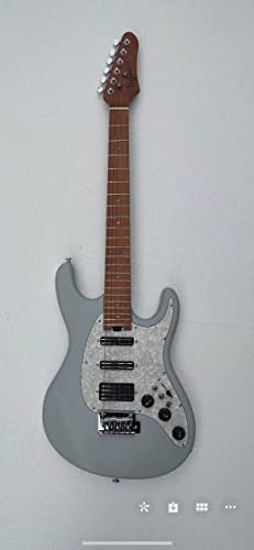 Volgoa VVS 6-String Solid Body Electric Guitar with Alder Body,Stainless Steel Frets,Featuring Tremolo System, with Plastic Pearl Pickguard and String Tree