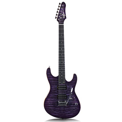 Volgoa VSR-1 Electric Guitar with Mahogany Solid Body,Roasted Maple Neck, and HPL Fingerboard 6 String Guitar