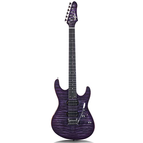 Volgoa VSR-1 Electric Guitar with Mahogany Solid Body,Roasted Maple Neck, and HPL Fingerboard 6 String Guitar