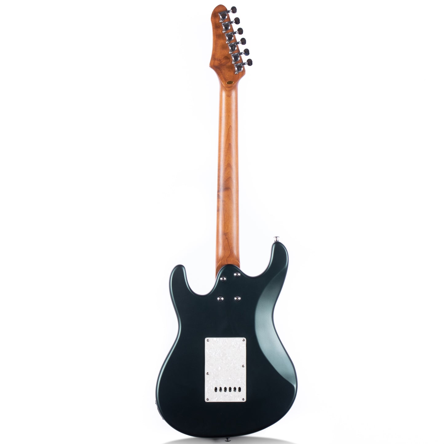 Volgoa VVS 6-String Solid Body Electric Guitar with Alder Body,Stainless Steel Frets,Featuring Tremolo System, with Plastic Pearl Pickguard and String Tree