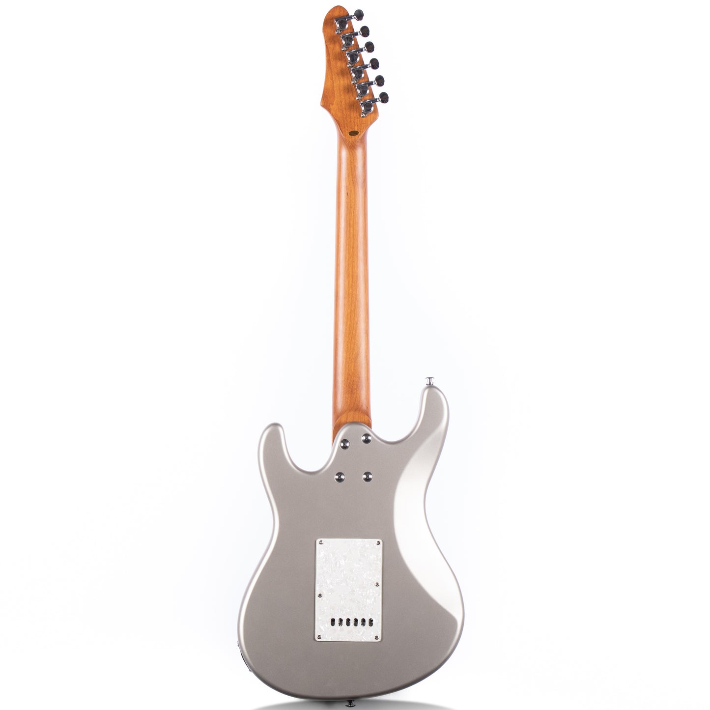 Volgoa VVS 6-String Solid Body Electric Guitar with Alder Body,Stainless Steel Frets,Featuring Tremolo System, with Plastic Pearl Pickguard and String Tree