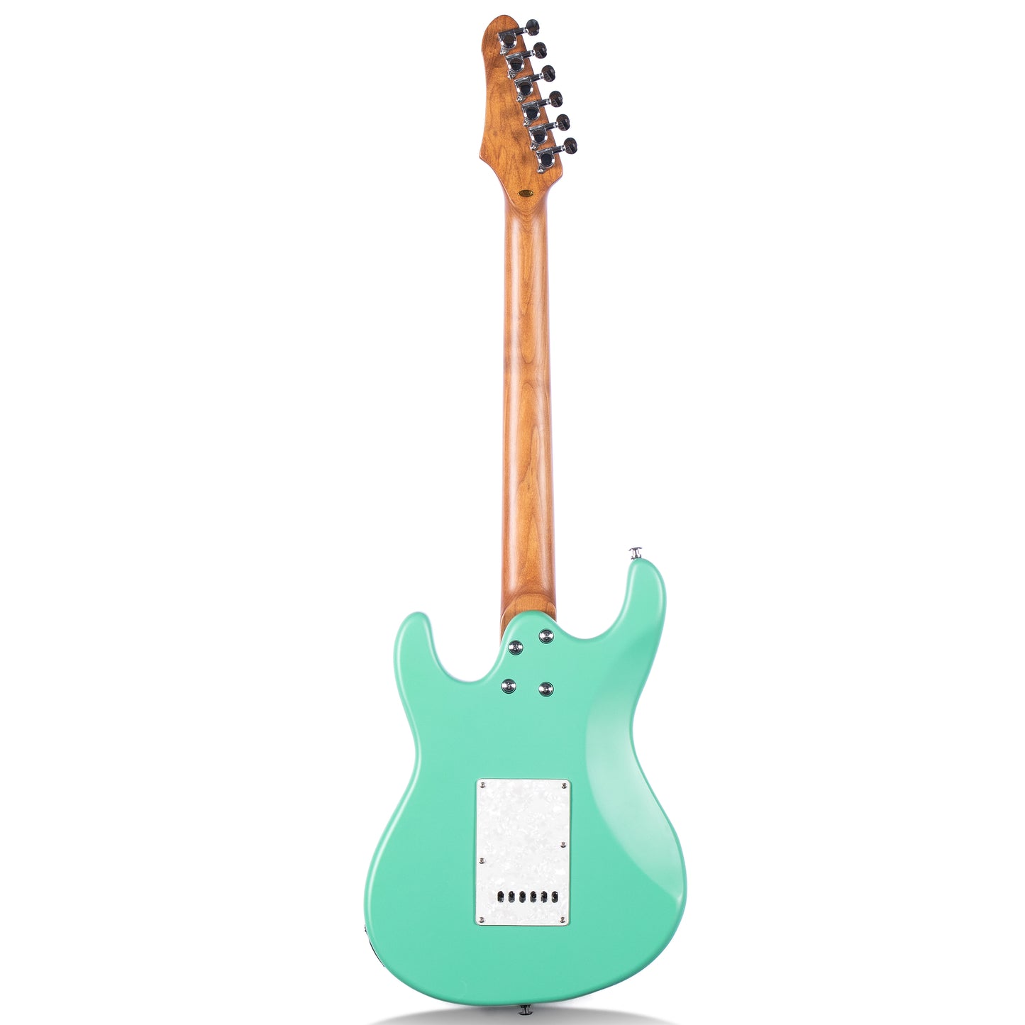 Volgoa VVS 6-String Solid Body Electric Guitar with Alder Body,Stainless Steel Frets,Featuring Tremolo System, with Plastic Pearl Pickguard and String Tree