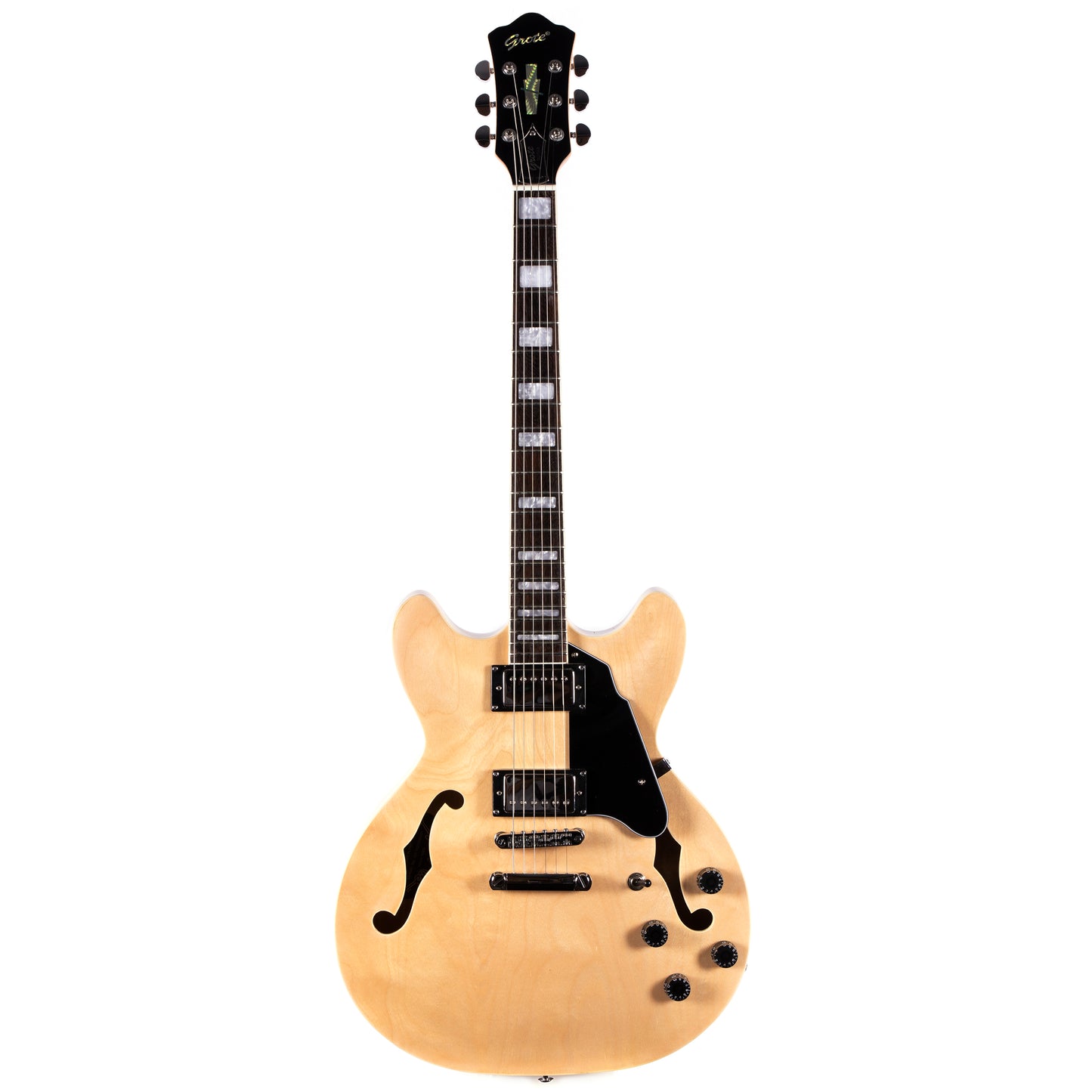 Grote Electric Guitar Semi-Hollow Body Single Binding 335 Style