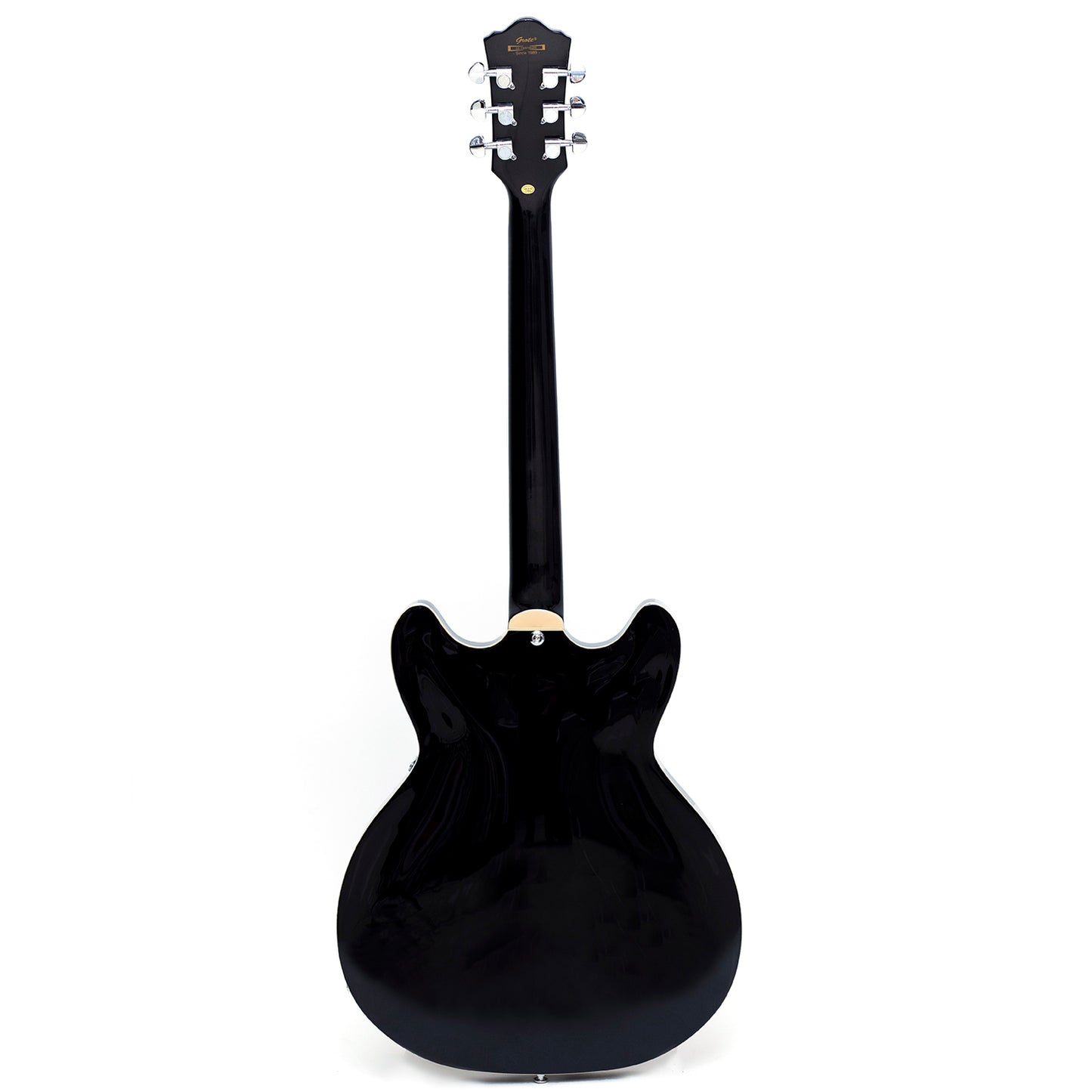 GROTE Jazz Electric Guitar Water Ripple Semi-Hollow Body Trapeze Tailpiece Guitar Bag